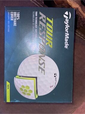 TaylorMade White Golf Balls with Bright Lime Packaging